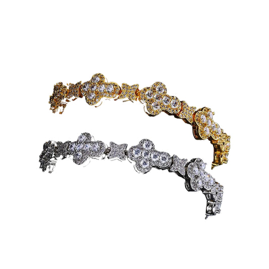 Bubble Cross Bracelet