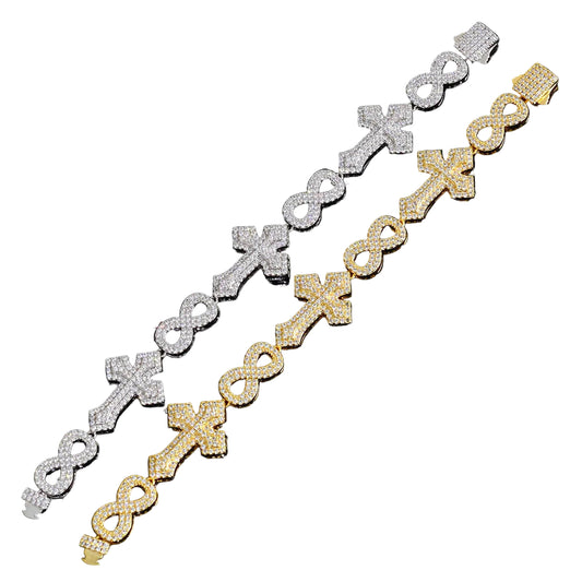 Infinity Cross Bracelet