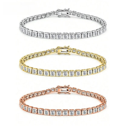 Square Tennis Bracelet