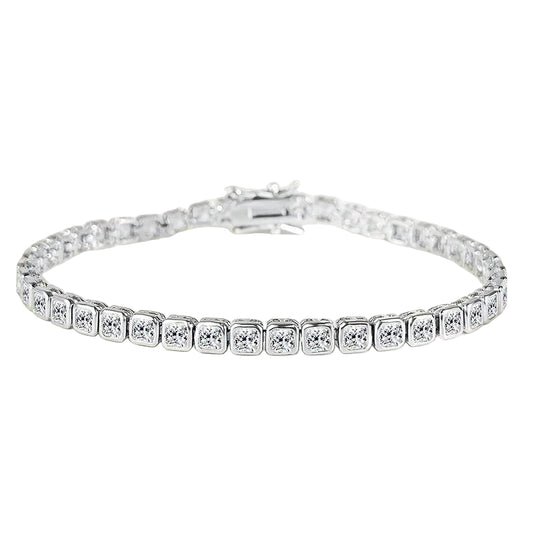 Square Tennis Bracelet