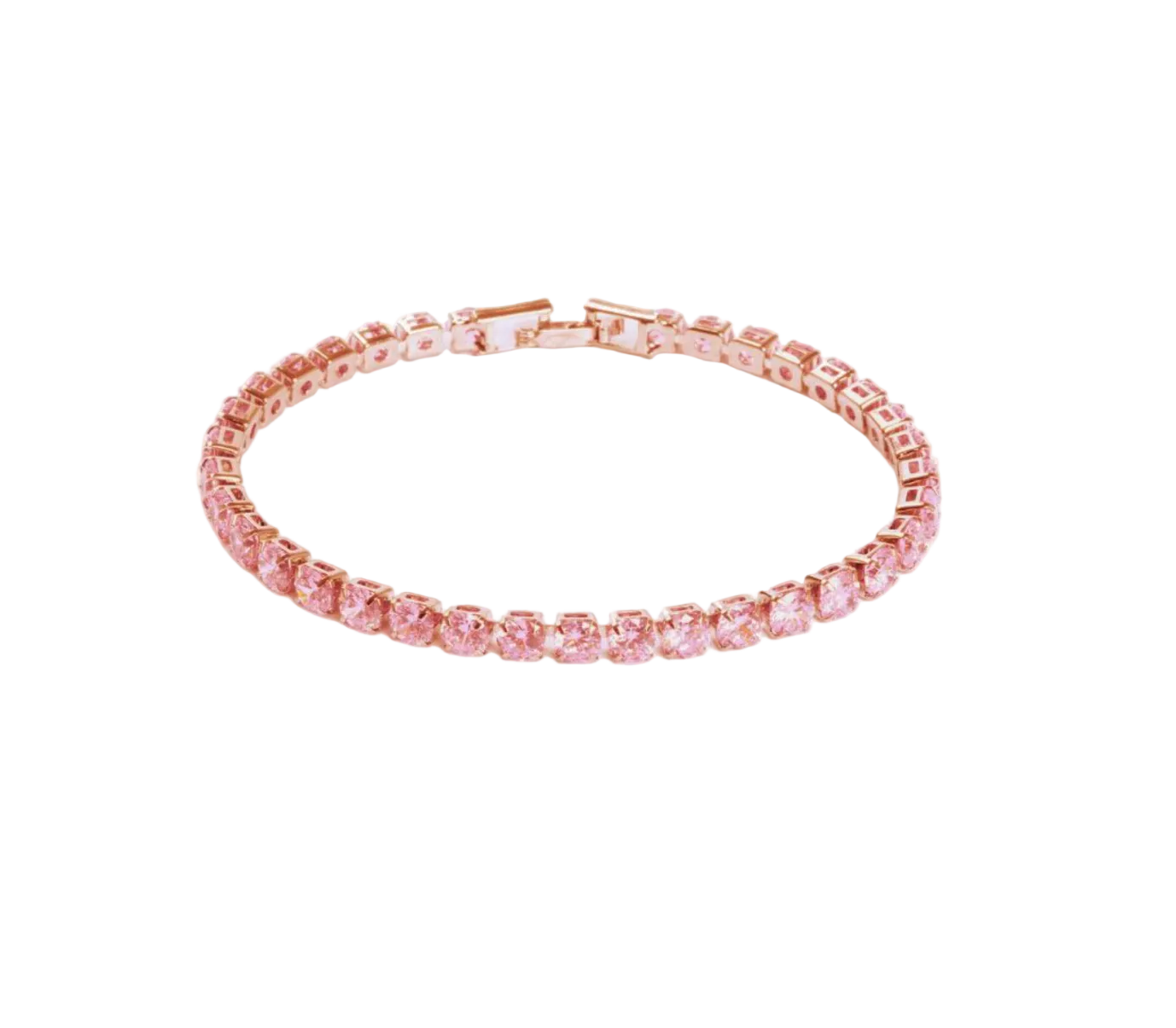 Rose Pink Tennis Bracelet (4mm)