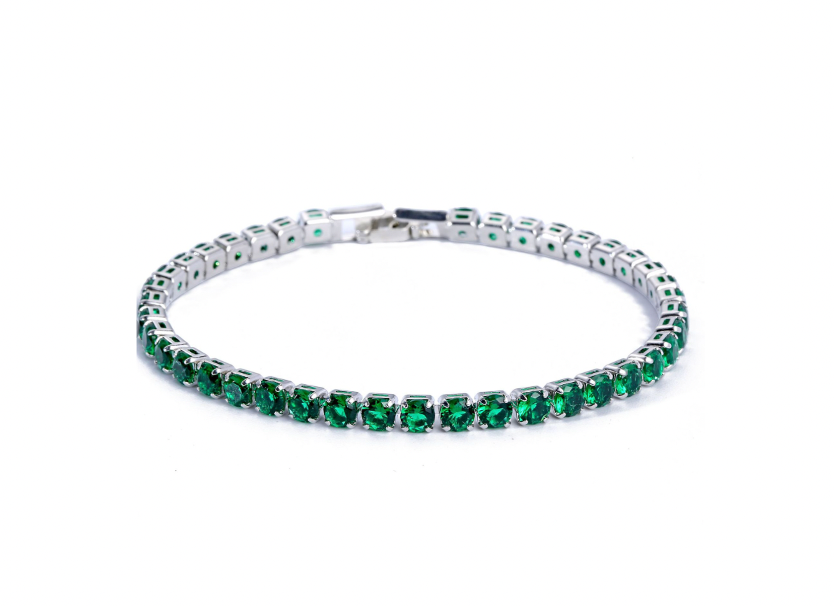Gemstone Tennis Bracelets (4mm)